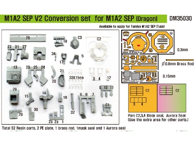 M1a2 Sep V2 Conversion Set (For Dragon 1/35) - image 2