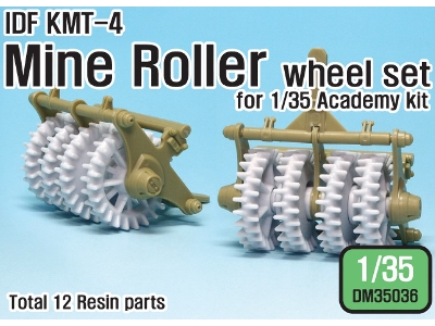 Idf Kmt-4 Mine Roller Wheel Set (For Academy 1/35) - image 1