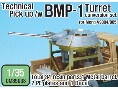 Technical Pick Up /W Bmp Turret Conversion Set (For Meng Vs004.005 1/35) - image 1