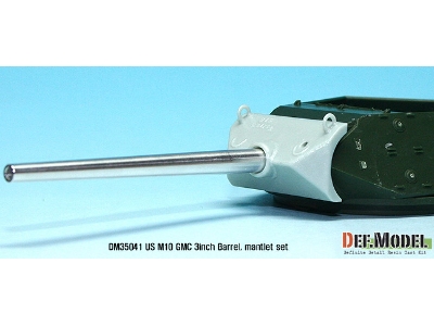 Us M10 3-inch Gun Metal Barrel With Mantlet Set (For Academy 1/35) - image 4