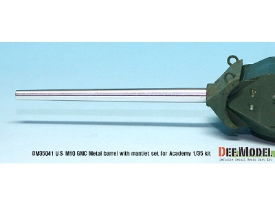 Us M10 3-inch Gun Metal Barrel With Mantlet Set (For Academy 1/35) - image 5