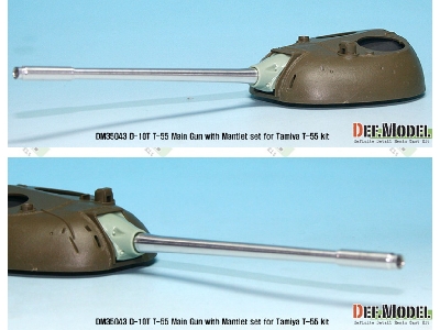 T-54/55 D-10t 100mm Metal Barrel /W Mantlet ( For 1/35 Tamiya T-55a) - image 5