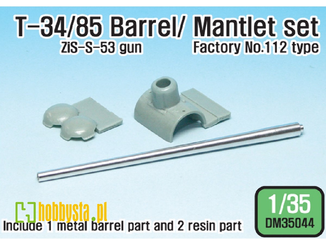 T-34/85 Metal Barrel/Mantlet Set (For Academy 1/35) - image 1
