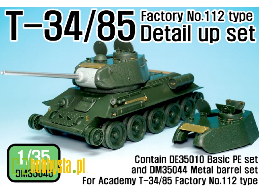 T-34/85 Factory No.112 Detail Up Set (For Academy 1/35) - image 1