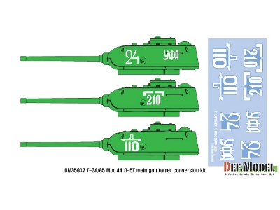 T-34/85 D-5t Turret Conversion Se T- Late (For Academy T-34/85 Factory No.112 Ver. 1/35) - image 3