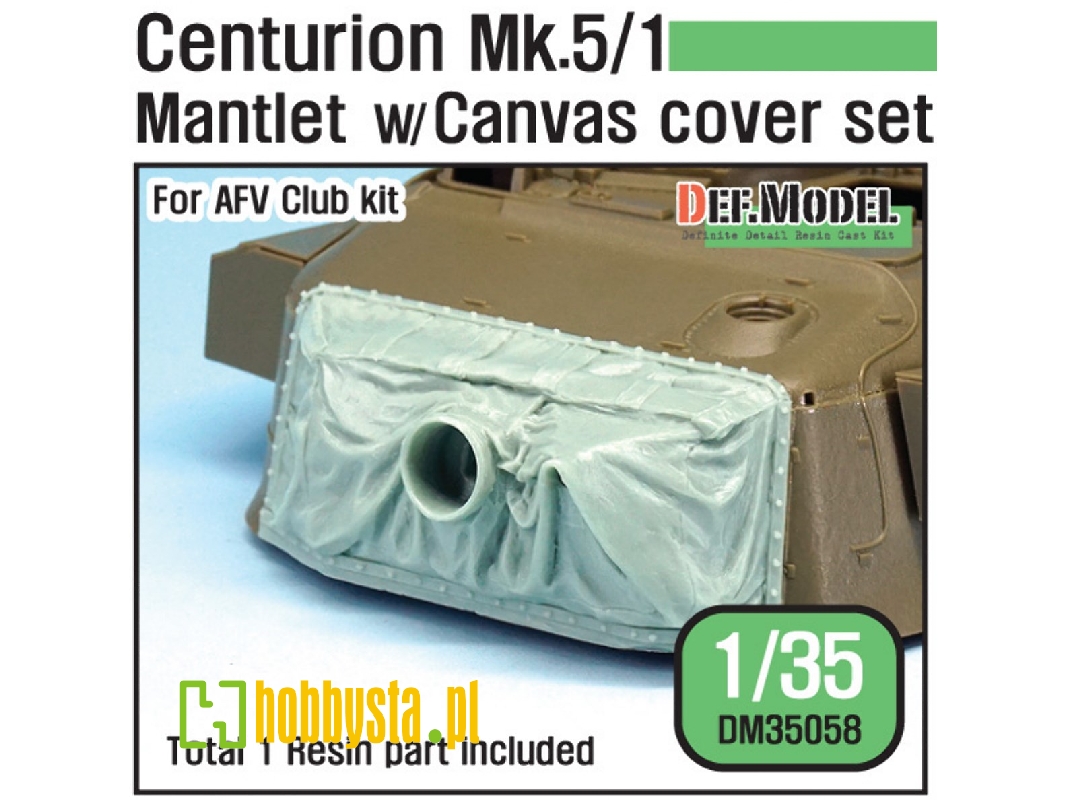 Centurion Mk.5/1 Mantlet W/Canvas Cover Set (For Afv Club 1/35) - image 1