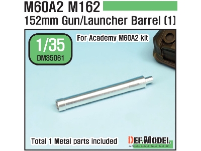Us M60a2 M162 Metal Gun Barrel 1 (For Academy 1/35) - image 1