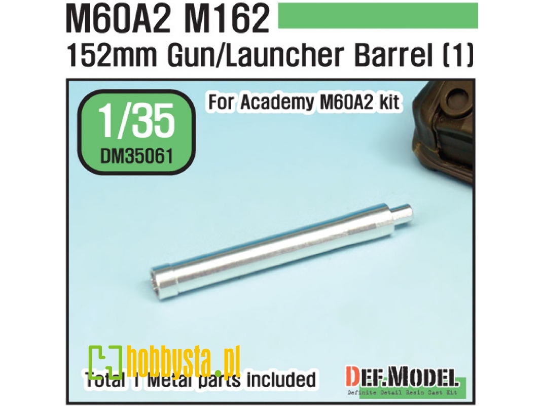 Us M60a2 M162 Metal Gun Barrel 1 (For Academy 1/35) - image 1