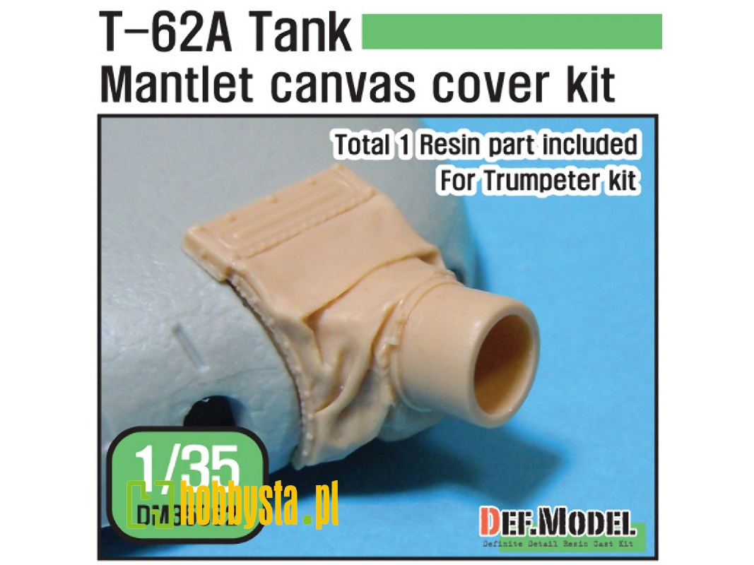 T-62a Mantlet Canvas Cover Set (For Trumpeter Kit 1/35) - image 1
