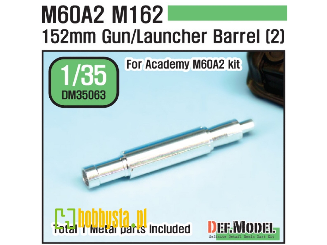 Us M60a2 M162 Metal Gun Barrel 2 (For Academy 1/35) - image 1