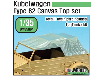 Kubelwagen Type 82 Canvas Top (For Tamiya 1/35) - image 1