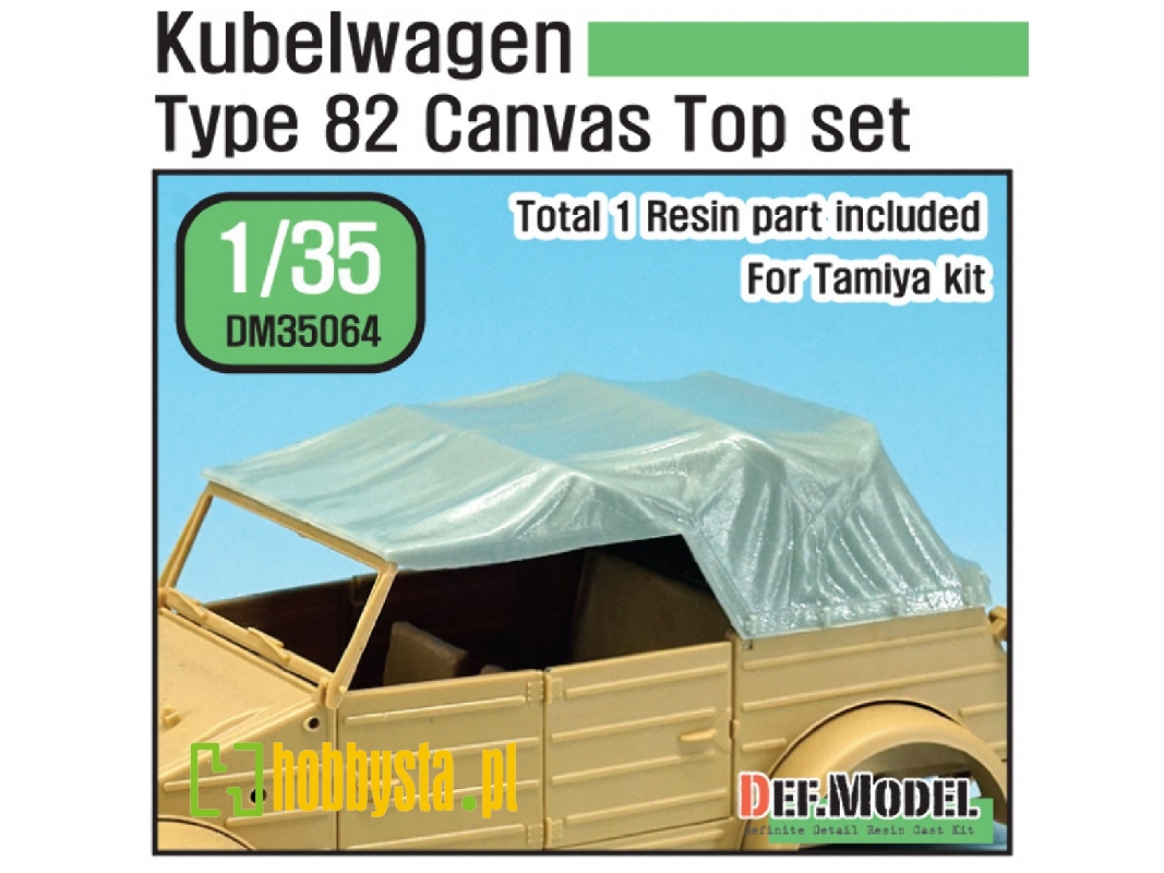 Kubelwagen Type 82 Canvas Top (For Tamiya 1/35) - image 1