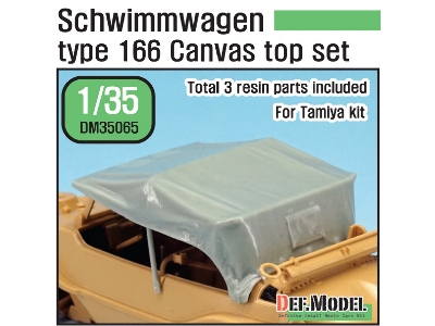 Schwimmwagen Type 166 Canvas Top (For Tamiya 1/35) - image 1