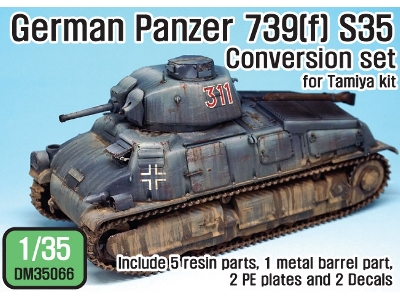 German Panzer 739(F) S35 Conversion Set (For Tamiya 1/35) - image 1