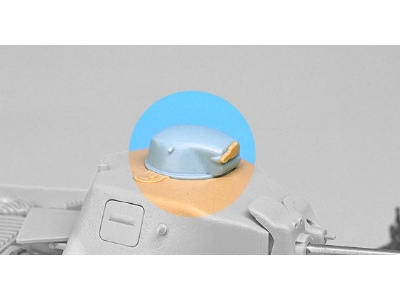 German Panzer 739(F) S35 Cupola Set (For Tamiya 1/35) - image 4