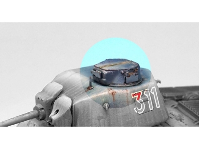 German Panzer 739(F) S35 Cupola Set (For Tamiya 1/35) - image 6
