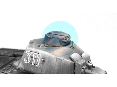 German Panzer 739(F) S35 Cupola Set (For Tamiya 1/35) - image 7