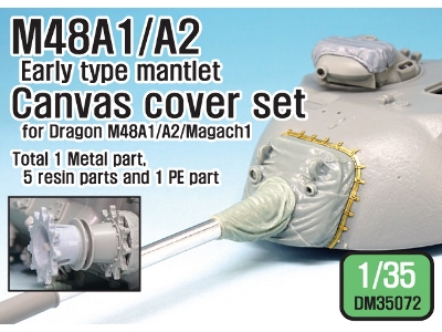 Idf Magach 1 (M48a1) Canvas Cover Set (For Dragon 1/35) - image 1