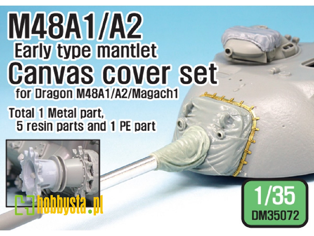 Idf Magach 1 (M48a1) Canvas Cover Set (For Dragon 1/35) - image 1