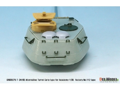 T-34/85 8-part Mold Alternative Turret Set (For 1/35 Academy T-34/85 Factory No.112) - image 8