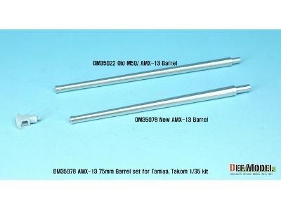 Amx-13 Main Gun Barrel Set (For 1/35 Tamiya, Takom Kit) - image 3