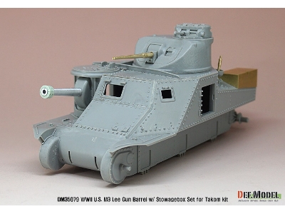 Us M3 Lee/Grant Gun Barrel W/ Additional Toolbox Set (For Takom 1/35) - image 2