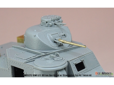 Us M3 Lee/Grant Gun Barrel W/ Additional Toolbox Set (For Takom 1/35) - image 7