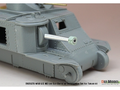 Us M3 Lee/Grant Gun Barrel W/ Additional Toolbox Set (For Takom 1/35) - image 8