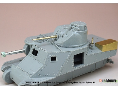 Us M3 Lee/Grant Gun Barrel W/ Additional Toolbox Set (For Takom 1/35) - image 9