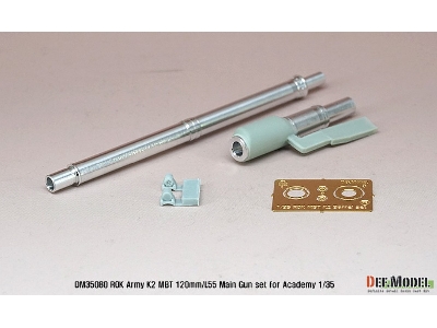 Rok Army K2 Tank Metal Barrel Set (For Academy 1/35 K2 Tank) - image 4