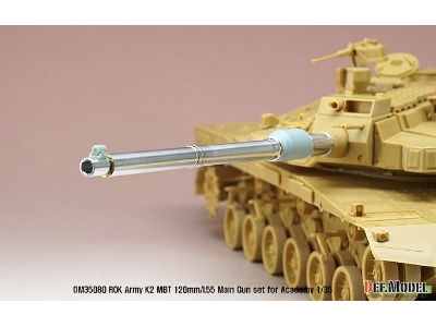 Rok Army K2 Tank Metal Barrel Set (For Academy 1/35 K2 Tank) - image 7