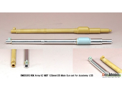 Rok Army K2 Tank Metal Barrel Set (For Academy 1/35 K2 Tank) - image 8