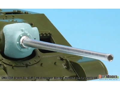 Soviet Su-85m Tank Destroyer Barrel / Mantlet Set (For Zvezda Su-100 Kit) - image 3