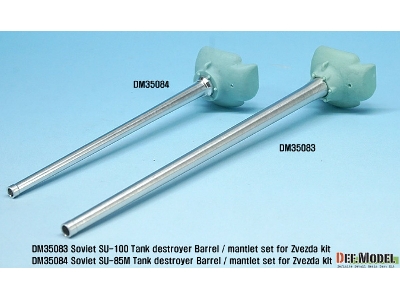 Soviet Su-85m Tank Destroyer Barrel / Mantlet Set (For Zvezda Su-100 Kit) - image 6