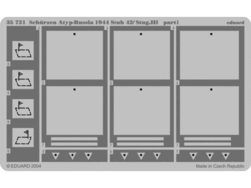 Schurzen Atyp-Russia 1944 Stuh 42/ StuG. III 1/35 - Dragon - image 1