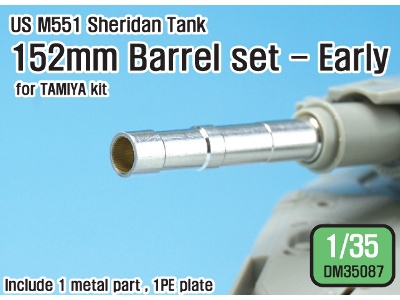 Us M551 Sheridan 152mm Barrel Set- Early (For 1/35 Tamiya Kit) - image 1