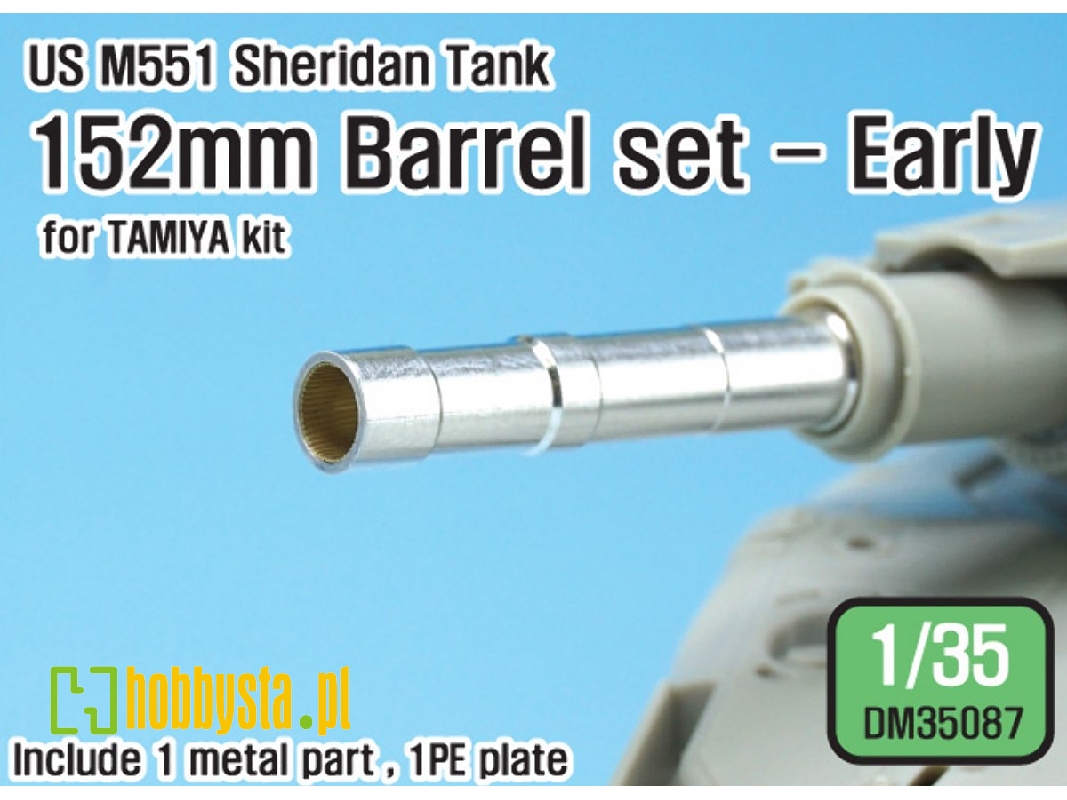 Us M551 Sheridan 152mm Barrel Set- Early (For 1/35 Tamiya Kit) - image 1