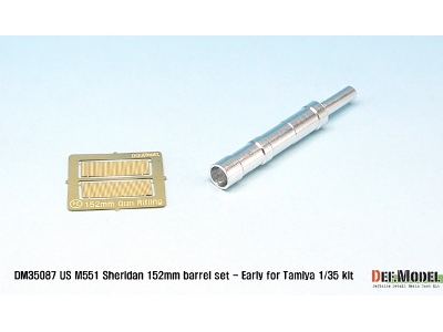 Us M551 Sheridan 152mm Barrel Set- Early (For 1/35 Tamiya Kit) - image 2