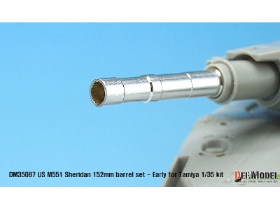 Us M551 Sheridan 152mm Barrel Set- Early (For 1/35 Tamiya Kit) - image 3