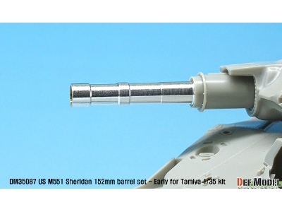 Us M551 Sheridan 152mm Barrel Set- Early (For 1/35 Tamiya Kit) - image 4