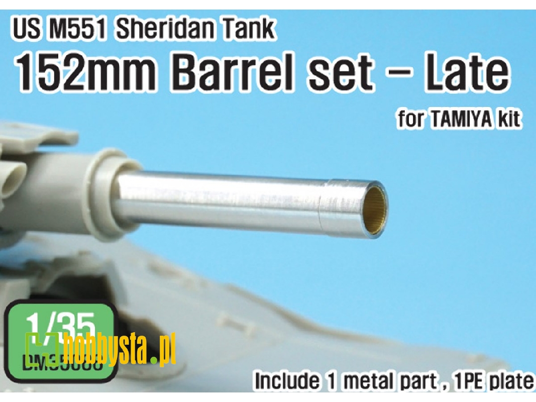 Us M551 Sheridan 152mm Barrel Set- Late (For 1/35 Tamiya Kit) - image 1