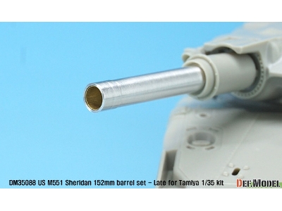 Us M551 Sheridan 152mm Barrel Set- Late (For 1/35 Tamiya Kit) - image 3