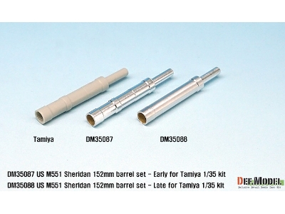 Us M551 Sheridan 152mm Barrel Set- Late (For 1/35 Tamiya Kit) - image 6