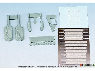 Usmc Ah-1z Fod Cover W/ Rbf Tag Pe Set (For 1/35 Ah-1z Academy Kit) - image 2