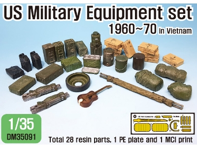 Us '60~70eraus Military Equipment Set (For 1/35 Tank/ Vehicles Kit) - image 1