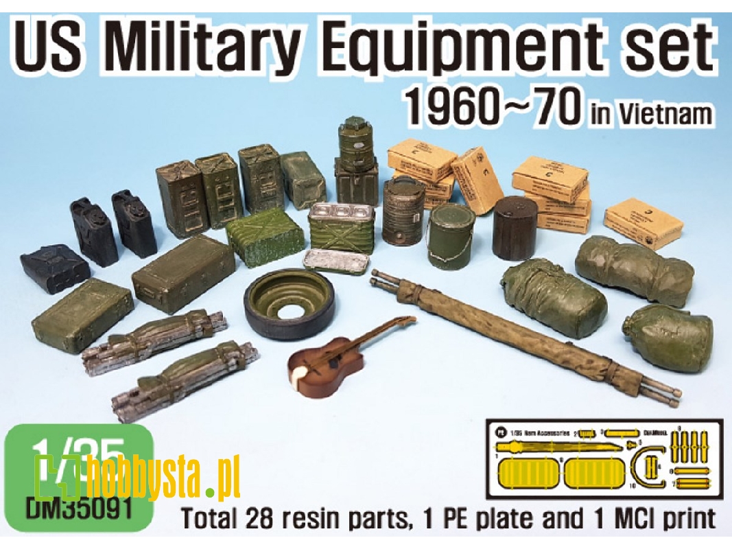 Us '60~70eraus Military Equipment Set (For 1/35 Tank/ Vehicles Kit) - image 1