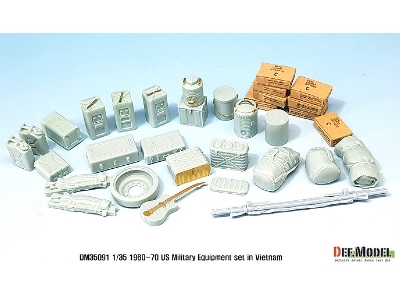 Us '60~70eraus Military Equipment Set (For 1/35 Tank/ Vehicles Kit) - image 4