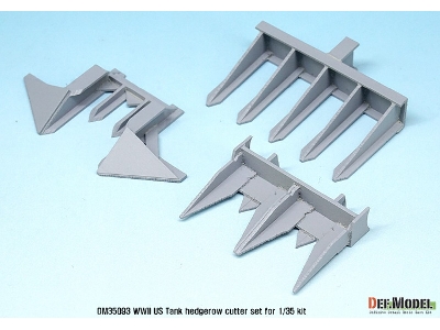 Wwii Us Tank Hedgerow Cutter Set ( For 1/35 Tamiya Kit) - image 3