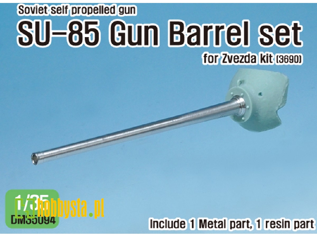 Soviet Su-85 Tank Destroyer Barrel / Mantlet Set ( For 1/35 Zvezda Kit) - image 1