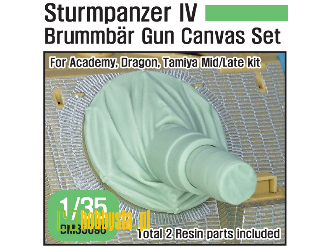 German Sturmpanzer Iv Brummbar Mid/Late Main Gun Canvas Cover Set - image 1